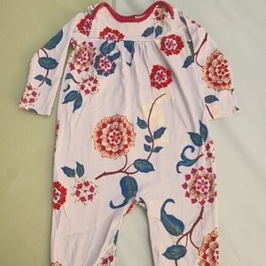 Tea Collection 12-18 Lavender Long-Sleeve Floral Romper
